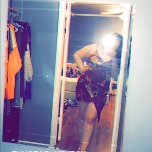 A floral short dress